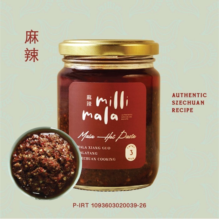

✨TERLARIS -Mala Hot Paste - Bumbu Mala Xiang Guo, Malatang, Szechuan by Millimala - Level 3 (Mild)