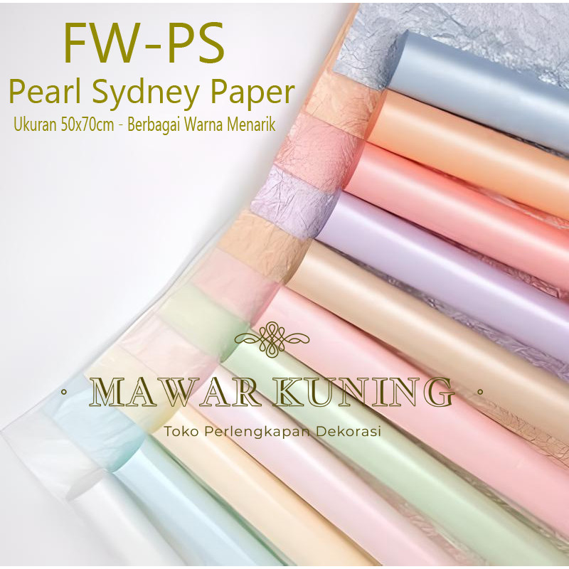 

[ 5 Lembar ] Pearl Sydney Paper FW-PS / Wrapping Flower / Kertas Buket