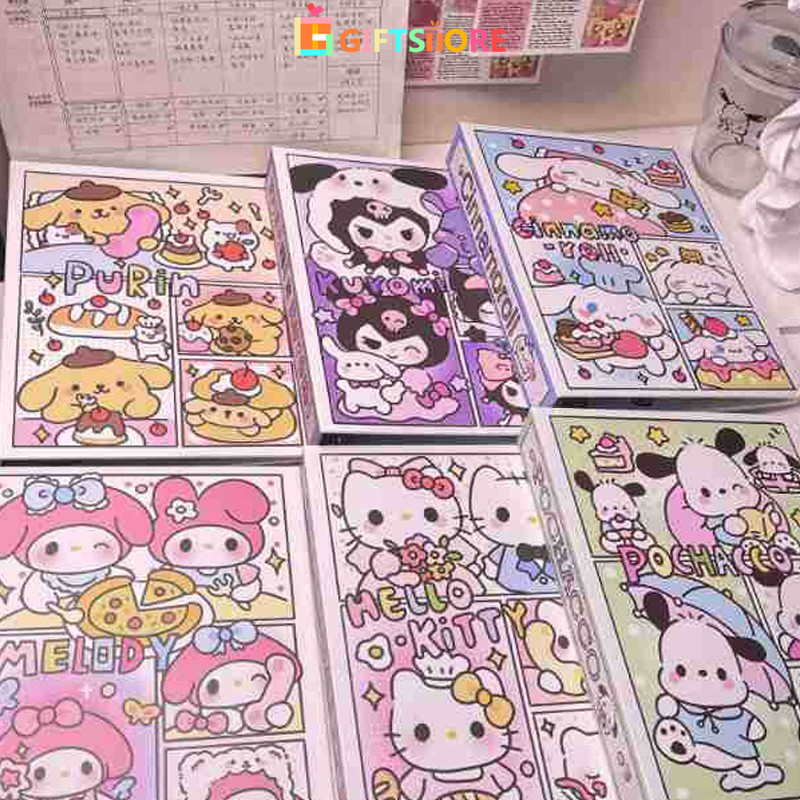 

✨COD Buku Kartu Sanrio Kartun Buku Daun Longgar A5 Buku Penyimpanan Kartu Kecil 3 Inci-GS