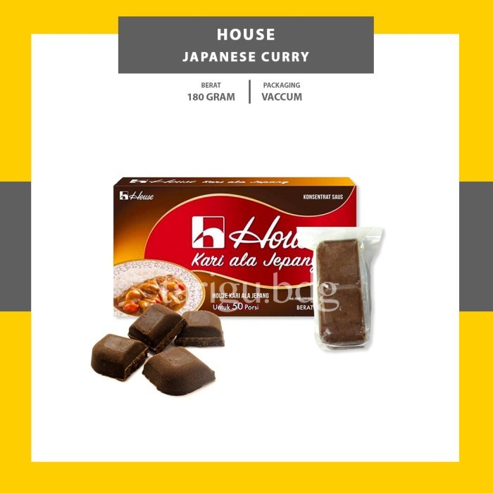 ✨TERLARIS -KARI JEPANG HOUSE 180GR - CURRY INSTANT BLOCK - KARI INSTAN HALAL