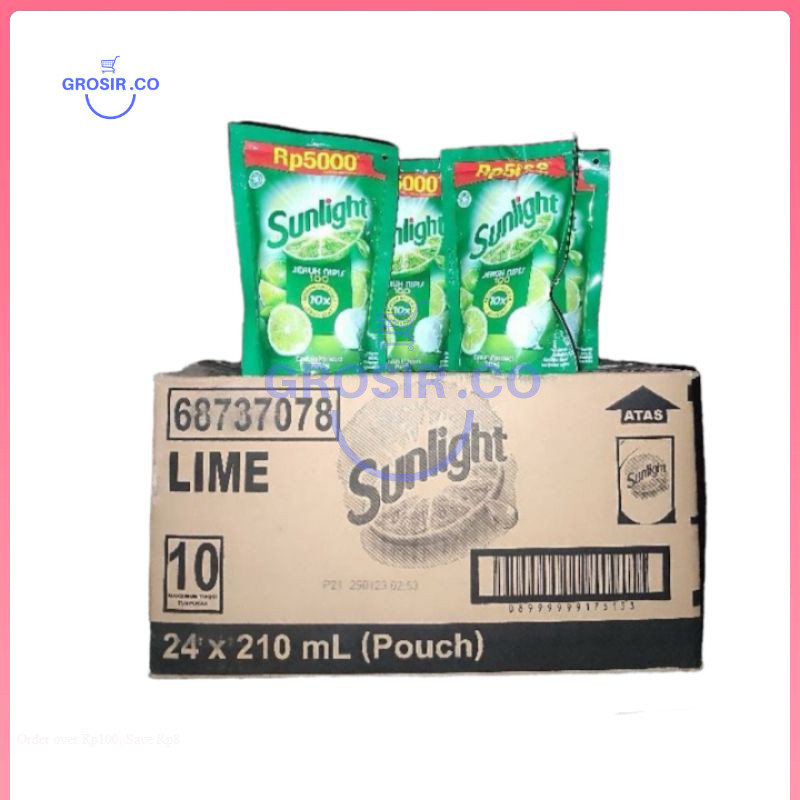 Grosir Sunlight Cairan Pencuci Piring Serbaguna 210 Ml