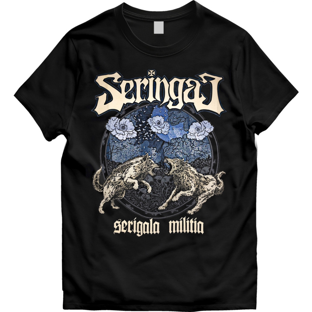 Kaos Musik Baju Band Kaos SERINGAI Bahan Tebal 24s