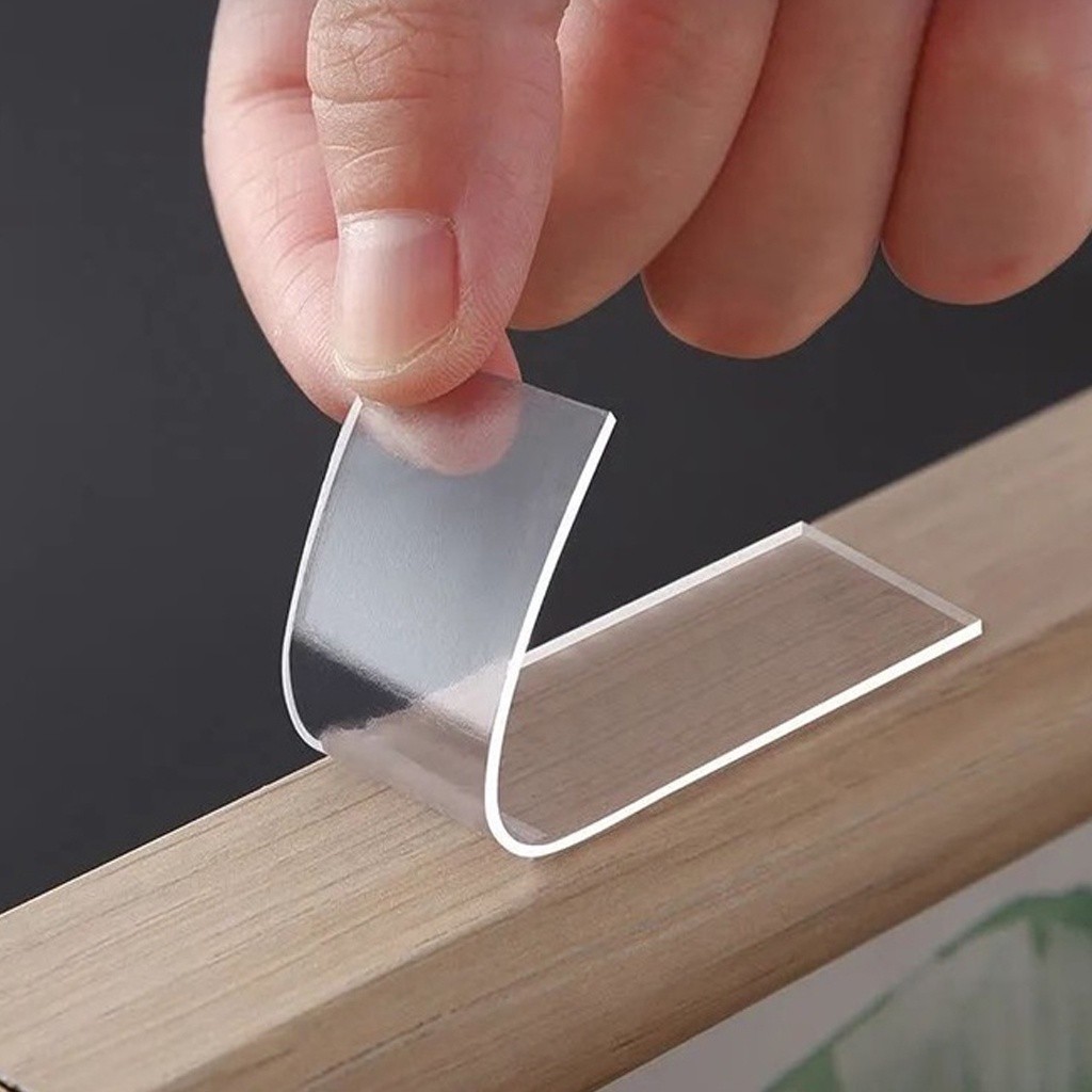 

Omooji - Double Side Tape Transparan Bentuk Kotak Papan Nano Super Kuat R861