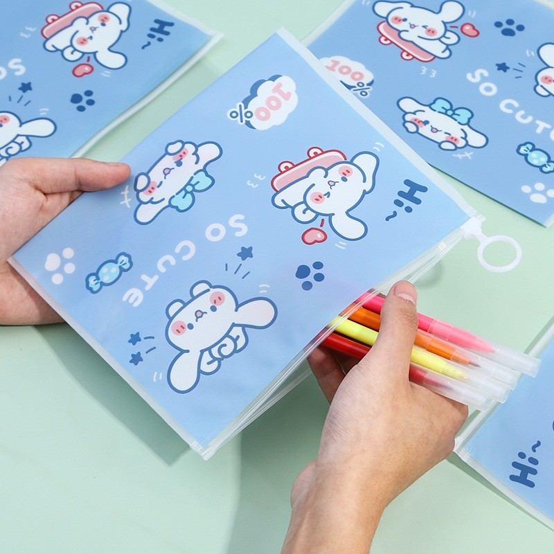 

❀SS❀ TEMPAT PENSIL TRANSPARAN MOTIF KAWAII / KOTAK PULPEN LUCU / TERMURAH
