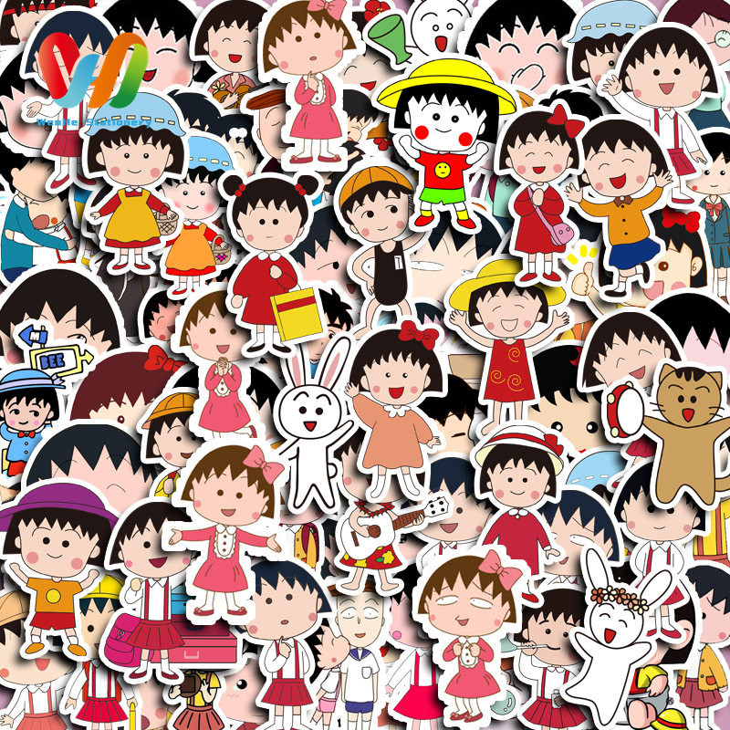 

100pcs stiker Karakter Anime Kreatif yang Lucu DIY untuk Komputer, Washi, Scrapbooking, Laptop, Alat Tulis, Seni, dan Kerajinan.