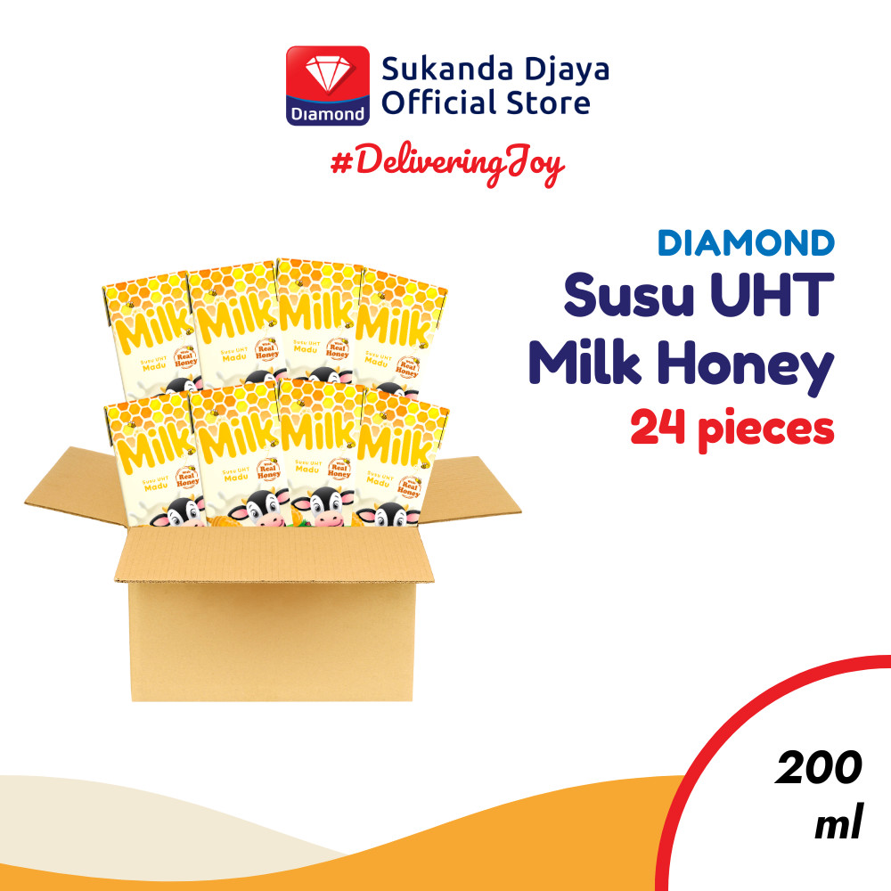

Susu Diamond UHT Milk Honey 200 ML 1 Karton