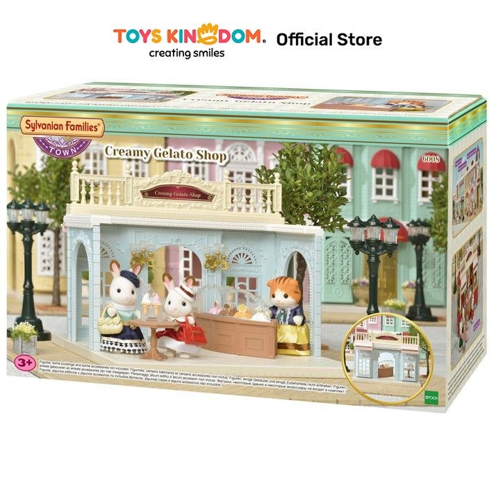 Toys Kingdom Sylvanian Families Playset Creamy Gelato Shop Toys Kids Toy Boneka Karakter Doll Mainan