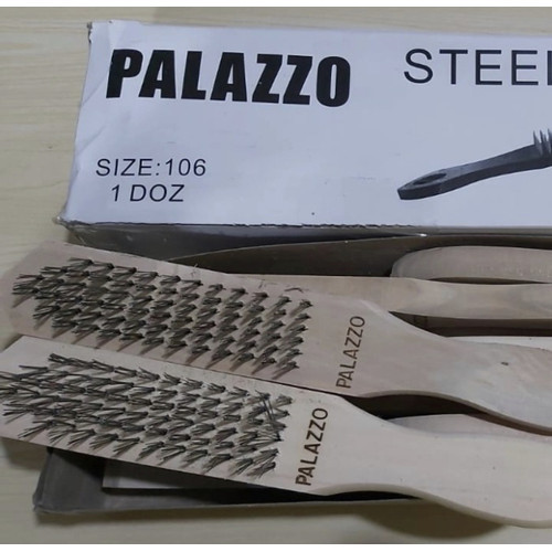 Palazzo Sikat Besi Kasar - Sikat Kawat Besi 6 Baris - 1 pcs