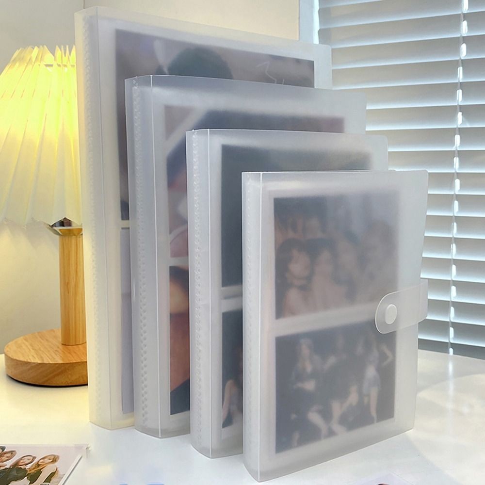 

New Collect Book Photo Album PVC Transparent Picture Card Holder 3/4/5/6 Inch 80/160 Slots Photocard Holder Idol Star