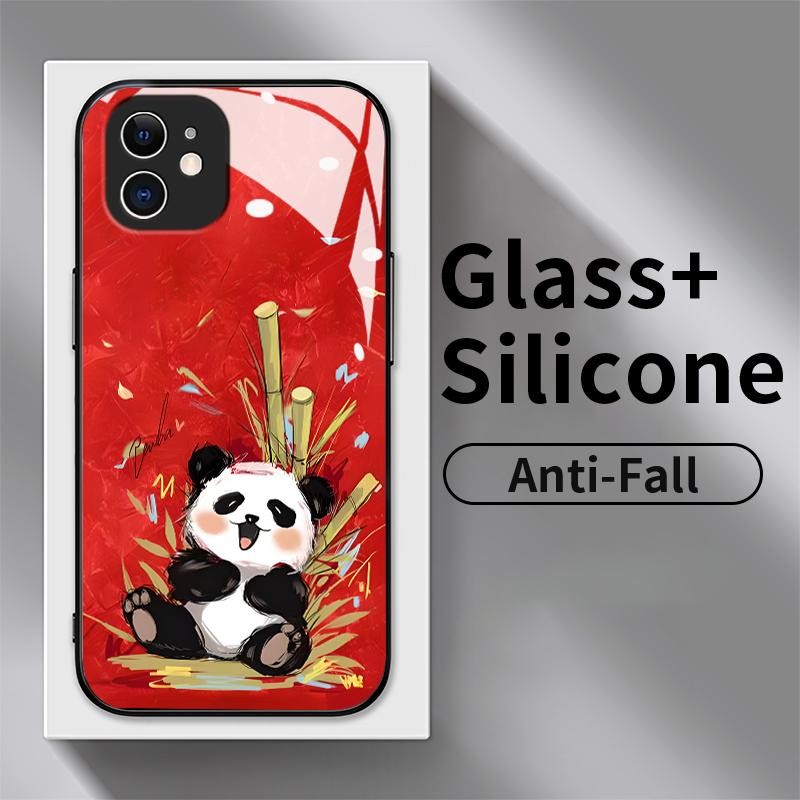 Casing Kaca Tempered For Xiaomi Mi 11 Lite Mi 11 Lite 5G 11 Lite 5G NE 12 Lite Silikon Belakang Casi