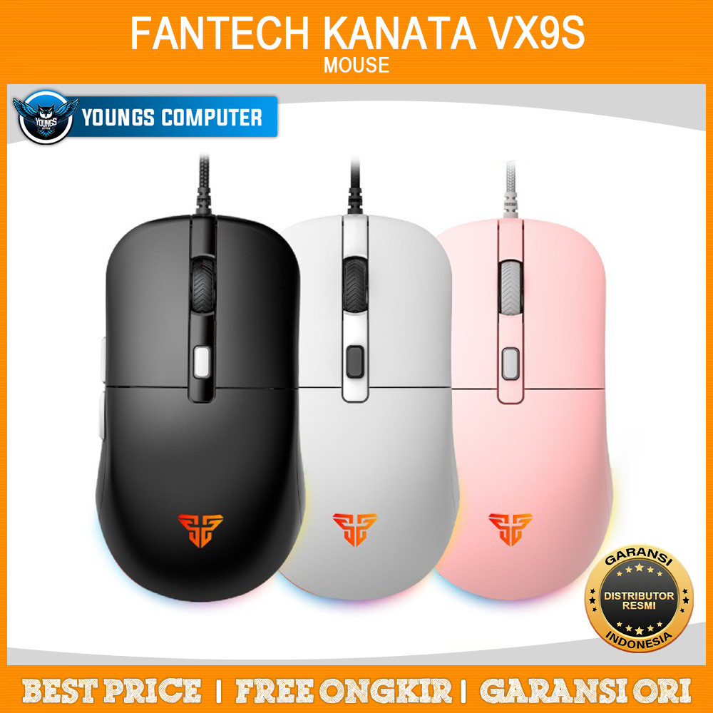 MOUSE FANTECH KANATA VX9S Mouse Gaming Wireless RGB Macro