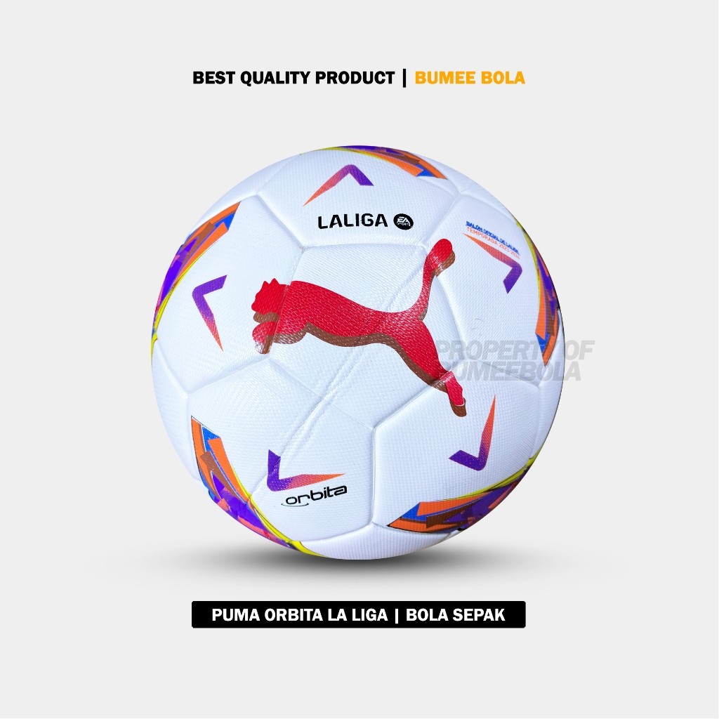 PUMA Bola Sepak ORBITA LA LIGA | Size 5 | Bola Sepak Bola Kaki Original Import Press
