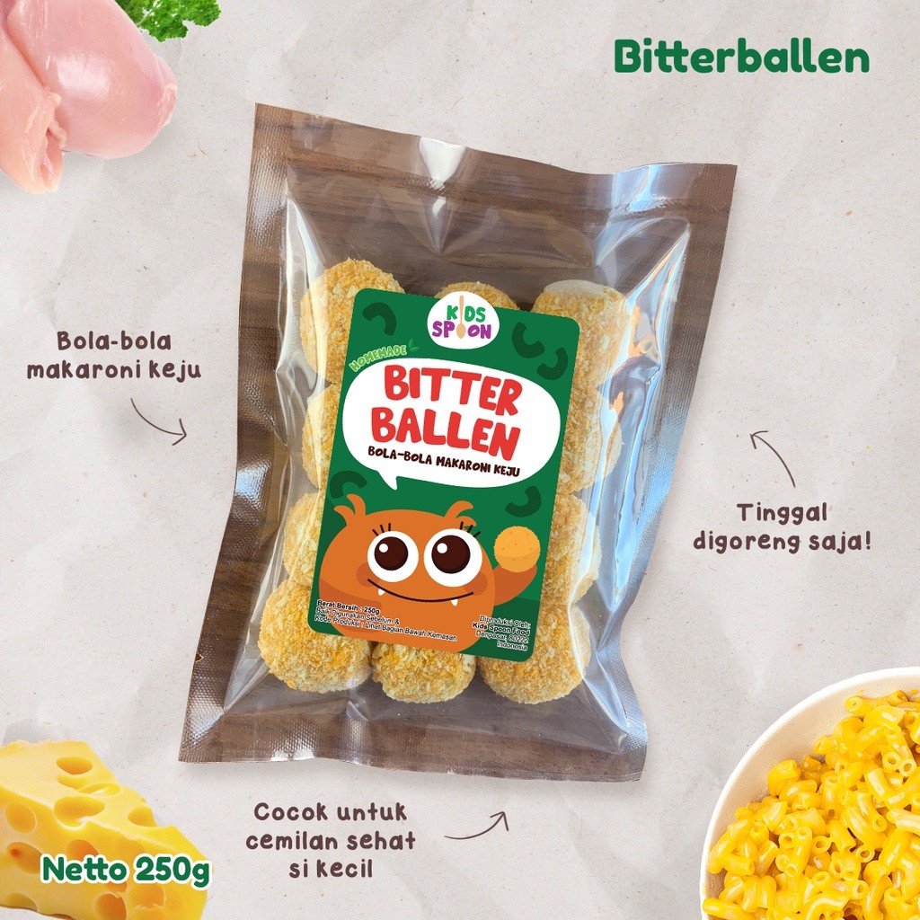 

Kids Spoon Bitterballen Atau Bola-Bola Makaroni Keju