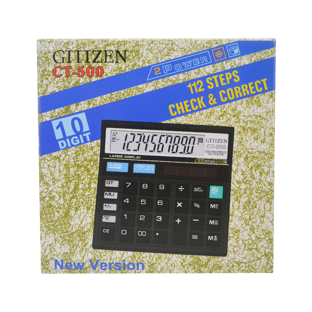

Calculator GTTTZEN/CTTTZEN CT-500 KALKULATOR gtttzen/ctttzen CT-500