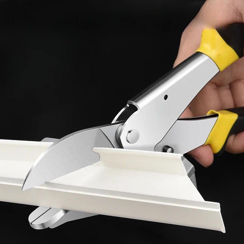 

Multi Angle Miter Shear Cutter Adjustable 45-135 Degree Scissors with Blades Hand Cutting Tools For Miter Jobs and DIY Projects