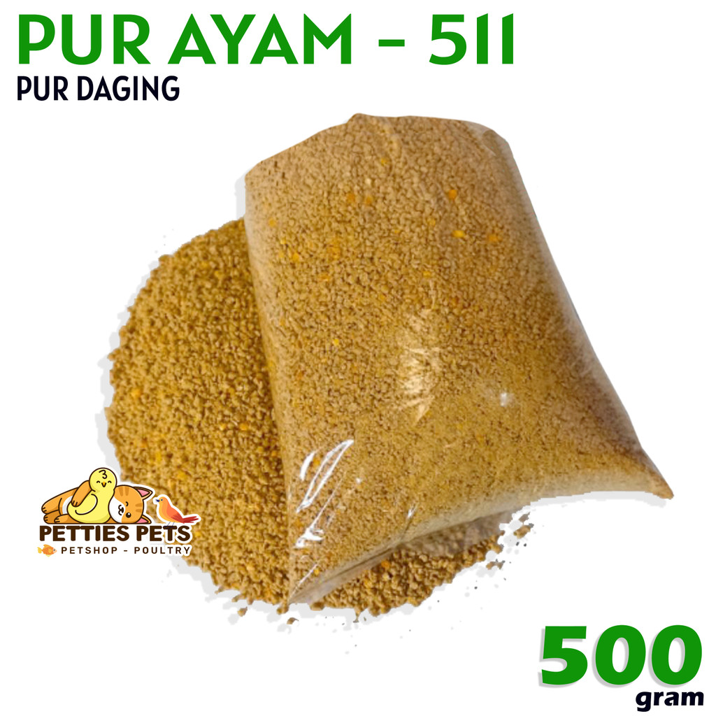PTS Pur Ayam 511 Voer Pakan Ayam Hi Pro Vite 511 Charoen Pokphand 500 gram
