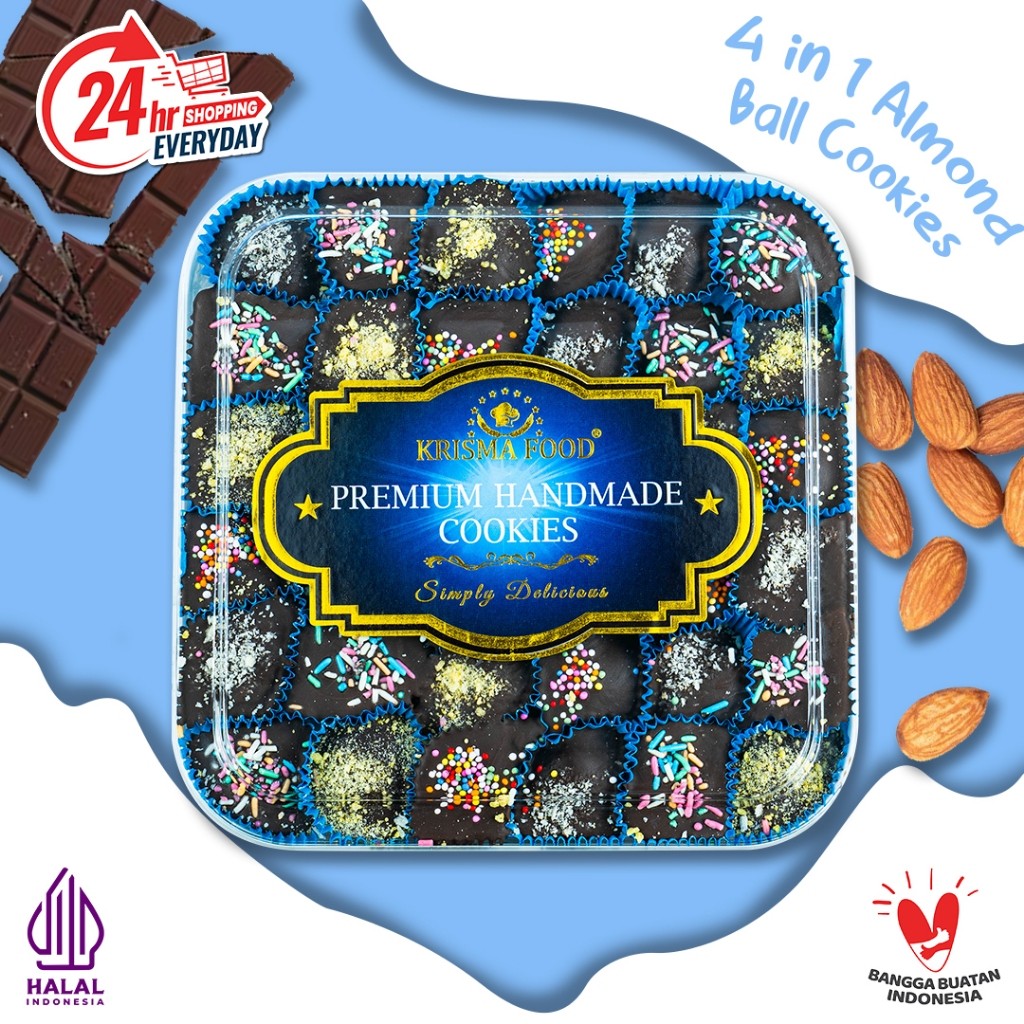 

4 IN 1 ALMOND BALL COOKIES | KRISMA FOOD