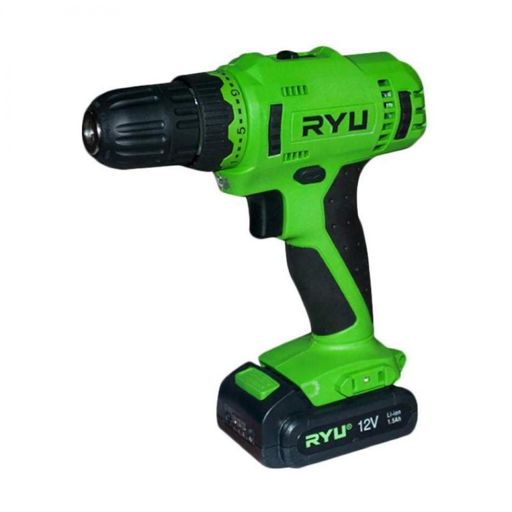 RYU CORDLESS RCD 12 V / MESIN BOR CAS 2 BATERAI RCD 12 V/ Cordless Drill RYU RCD 12V