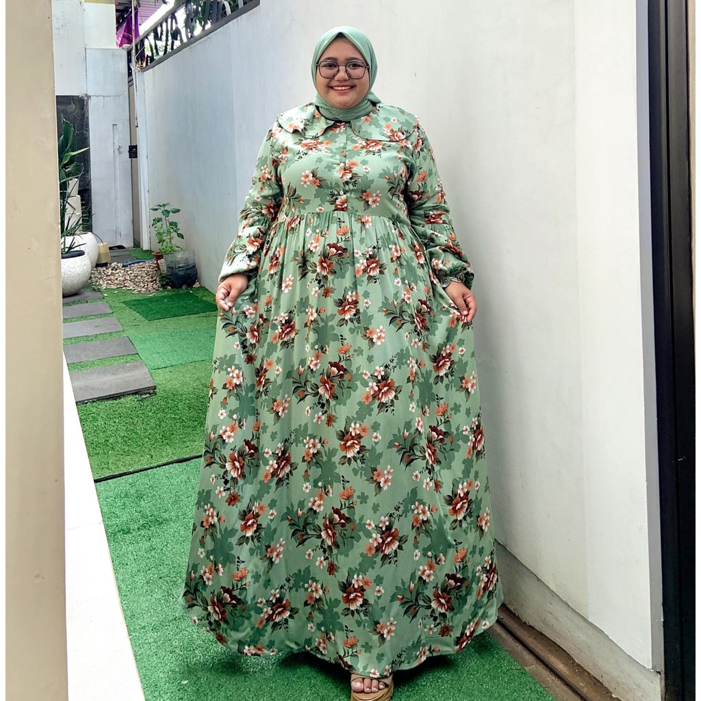 Zeba | Wuri Gamis Jumbo LD130 LD120 LD140 LD150 Muat BB 70 - 150 kg Katun Rayon Diamon Adem Halus