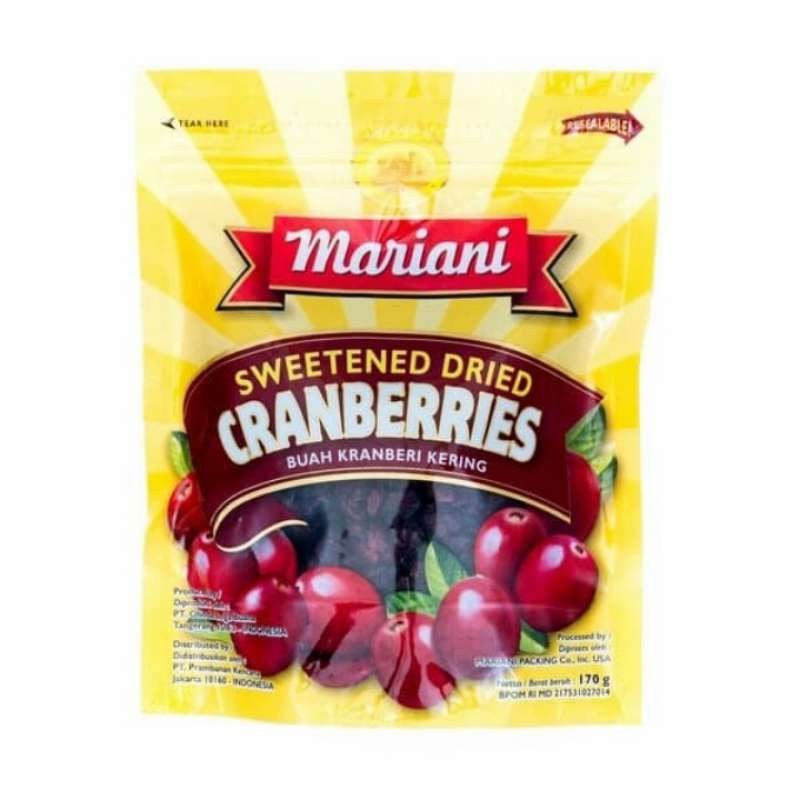

Mariani Sweetened Cranberry 170 Gr