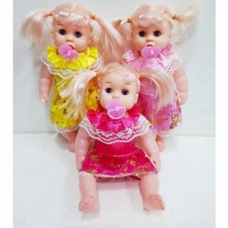 Boneka Nangis Bayi Perempuan - Mainan Interaktif