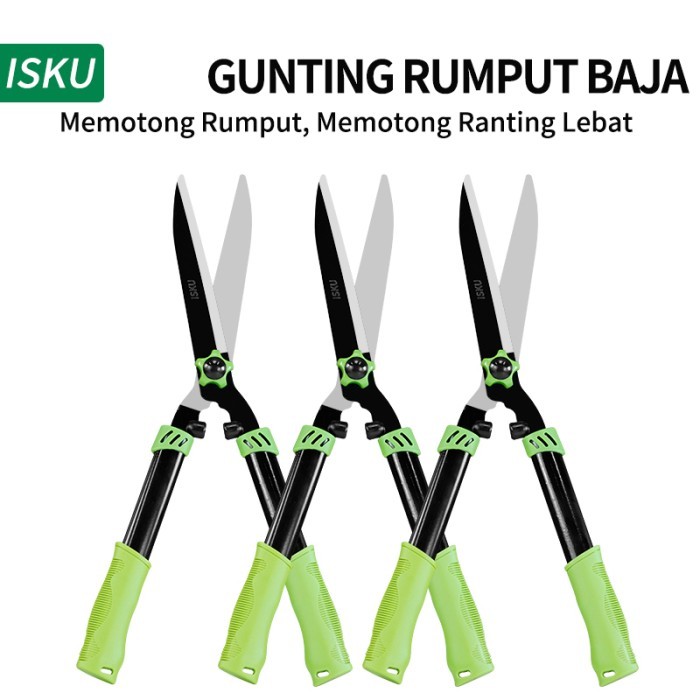 ISKU Gunting Rumput Taman Gunting tanaman gunting pangkas daun rumput - 1pcs
