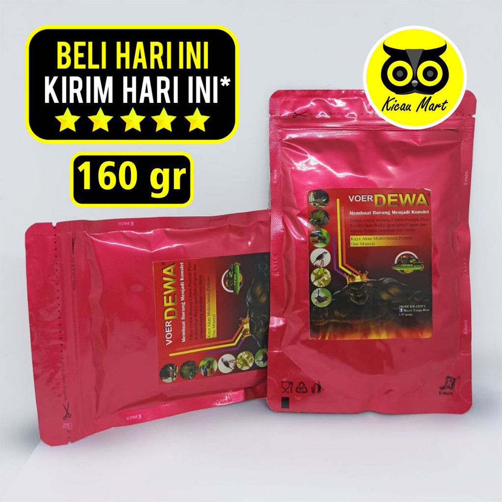 KICAU MART VOER DEWA PUR HALUS PAKAN BURUNG CIBLEK PLECI KOLIBRI SIRTU HIGH PROTEIN DOSIS TINGGI VRD
