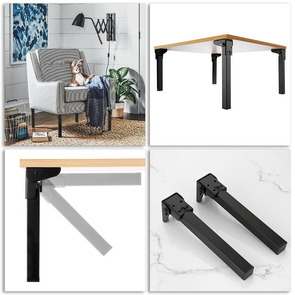 RM499 15cm mekanis kaki sofa atau meja lipat. kaki sofa, engsel meja, engsel sofa-hitam Kaki