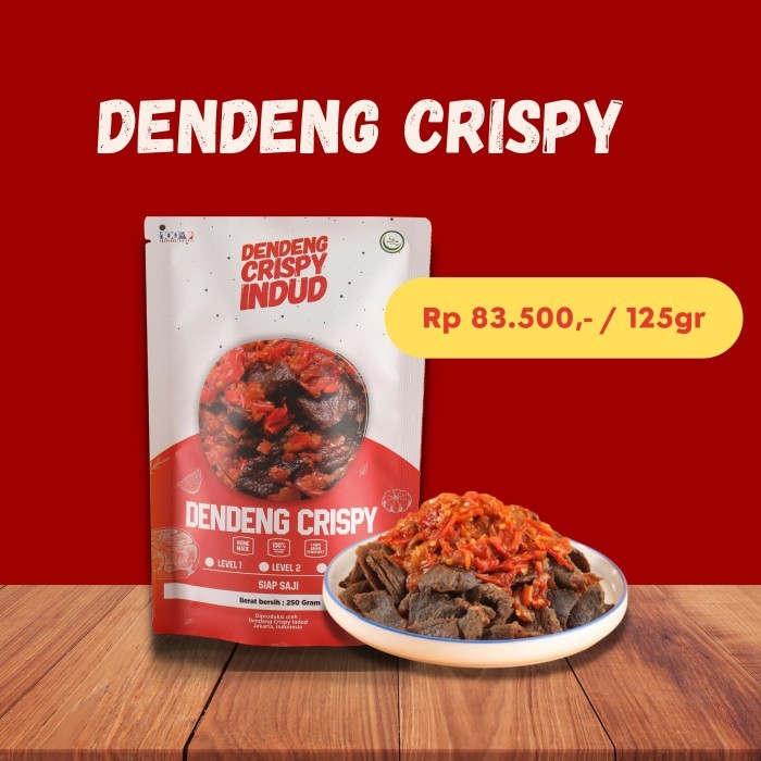 

Dendeng Crispy Indud 125 Gram - Sambal Level 1 ARIS