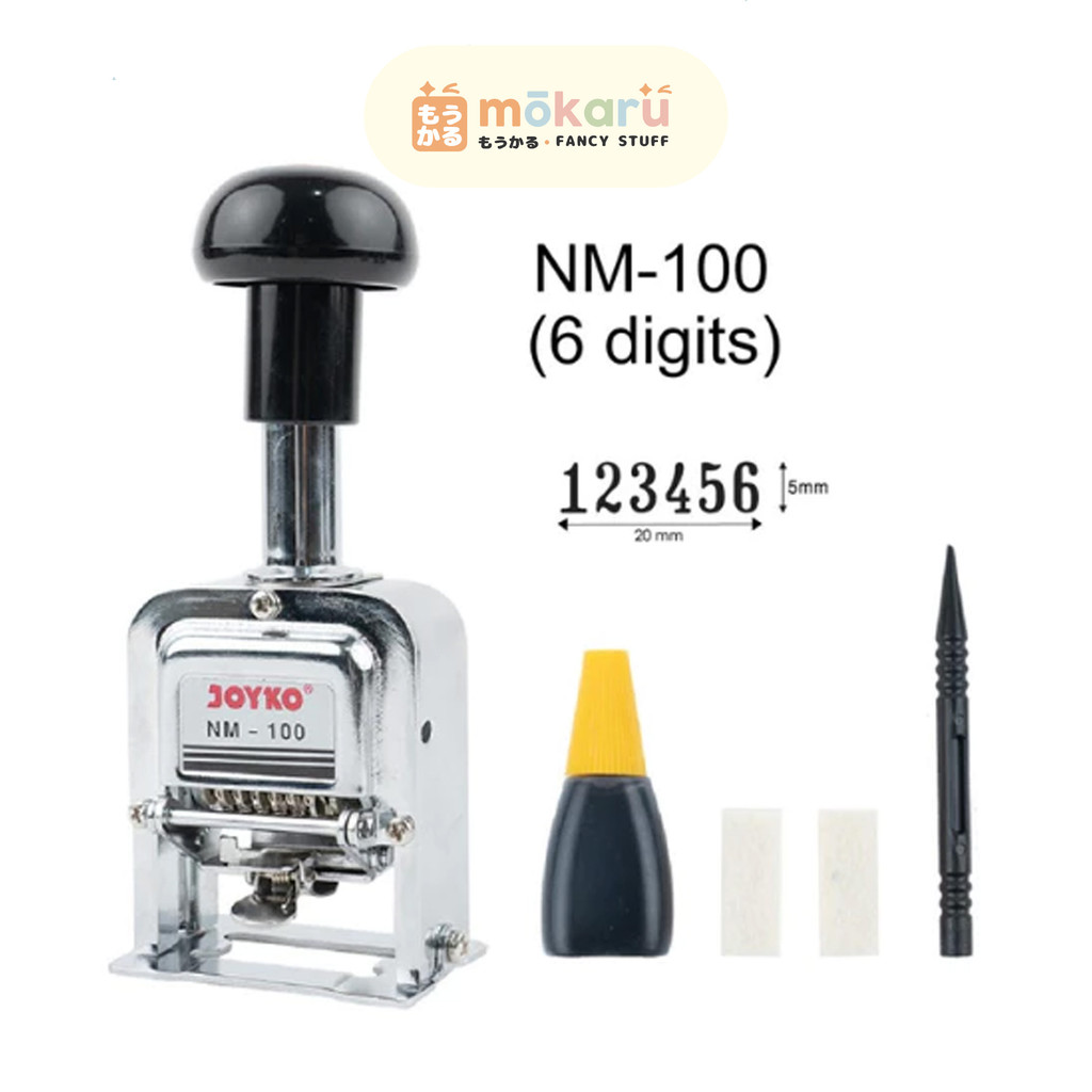

JOYKO Automatic Numbering Machine NM100 NM-100 (6 Digits/Angka) / Cap
