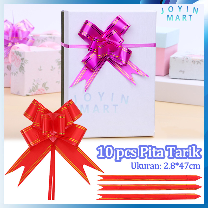 

Pita Tarik isi 10pcs / Lis Emas Serut Parcel Kado Souvenir