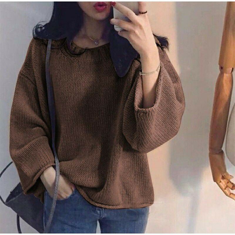 Promo PAKAIAN RAJUT WANITA KOREAN STYLE ATASAN RAJUT LENGAN PANJANG TERBARU SWEATER RAJUT CEWEK BAJU