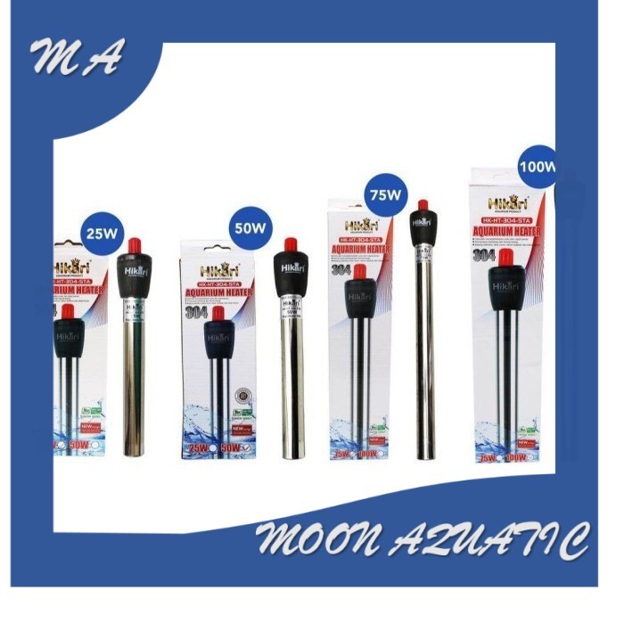 heater stainless heater aquarium HIKARI HK HT 304 STA 25 WATT 50 WATT 75 WATT 100 WATT STA heater st