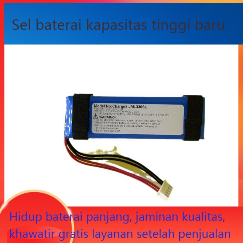 Tersesuai untuk JBL Charge3 gelombang kejutan baterai 3 baterai GSP1029102A 330SL kiri sel baterai k