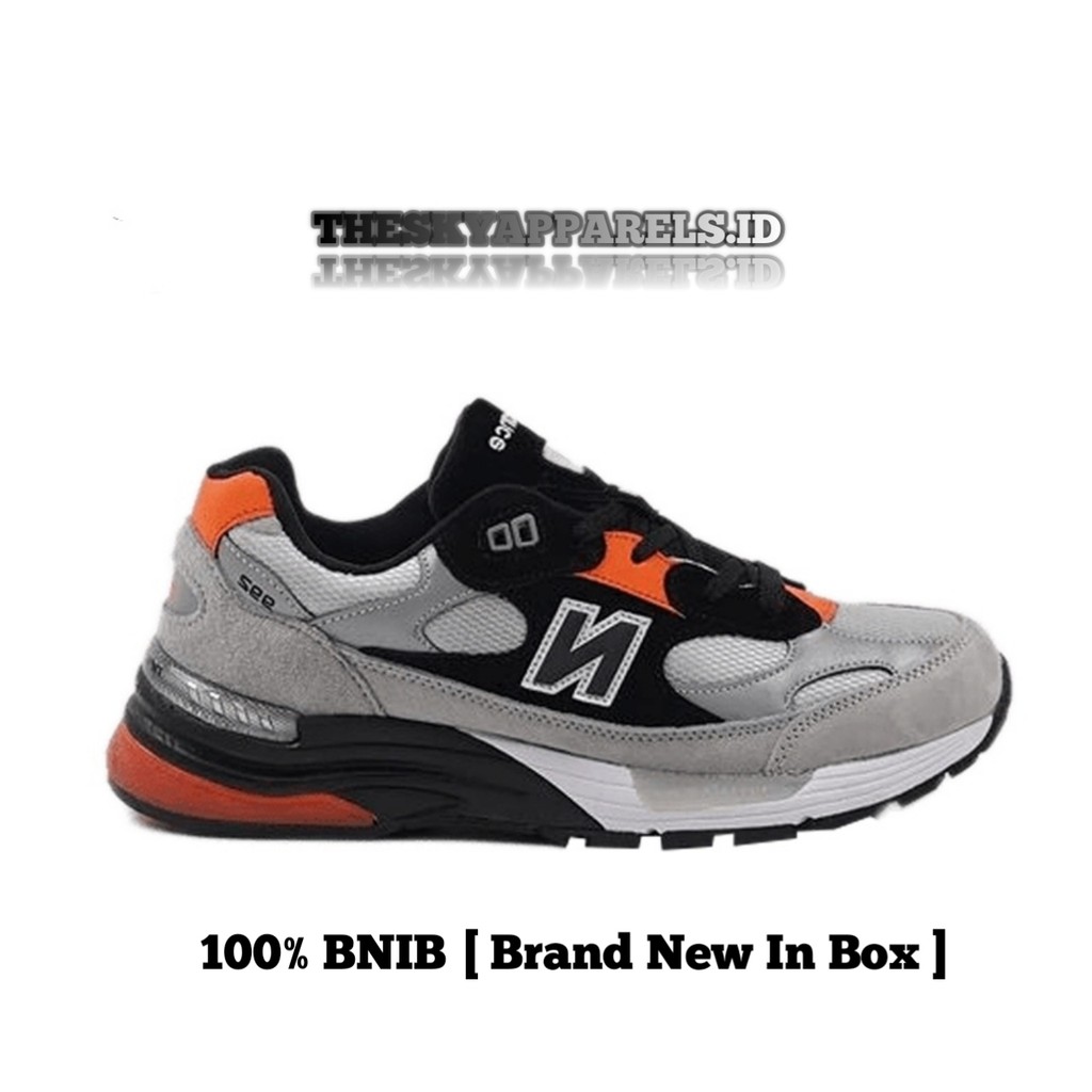 Sepatu Sneakers 992 X DTLR Grey Black Orange 100% BNIB