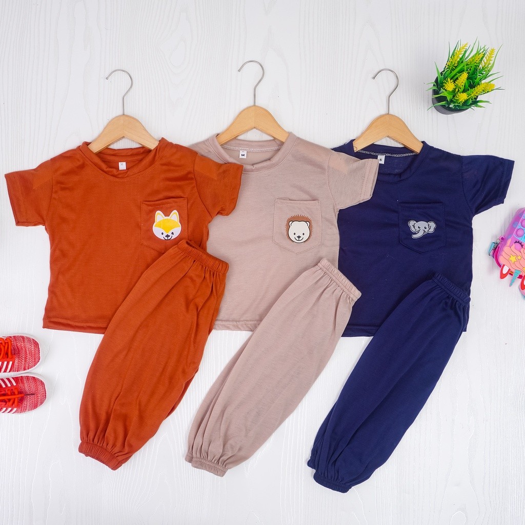 Teeshirt Shop SET JOJO UNISEX ANAK / SETELAN JOGGER ANAK - SETELAN ANAK  SMILEE JOJO 1003