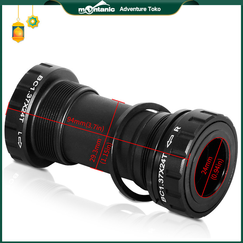 BB Bottom bracket HT2 hollowtech 2 BSA loncer not ceramic shimano sepeda MTB Seli RB/BB Bottom Brack