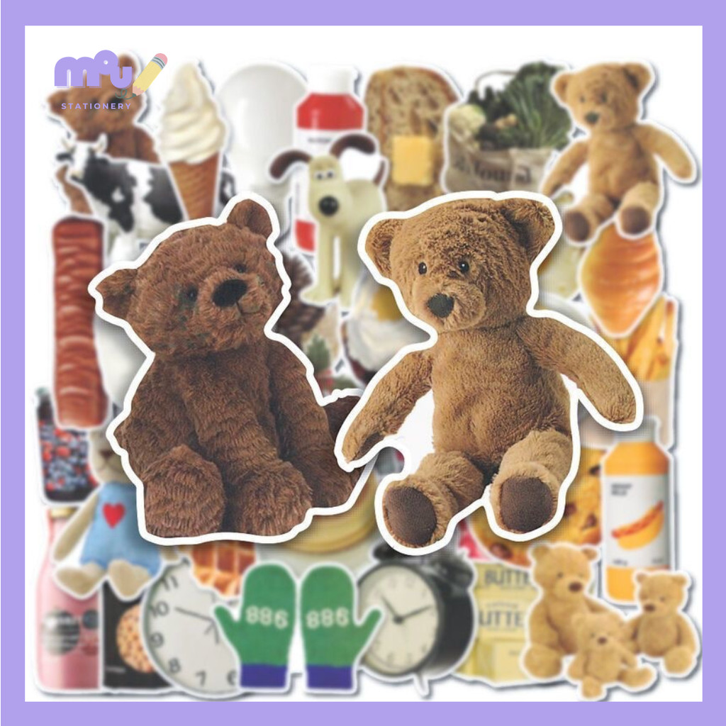 

[MOUMOU] 50pcs Sticker Retro IKEA / Stiker Aesthetic Gaya Retro untuk Dekorasi & Journaling