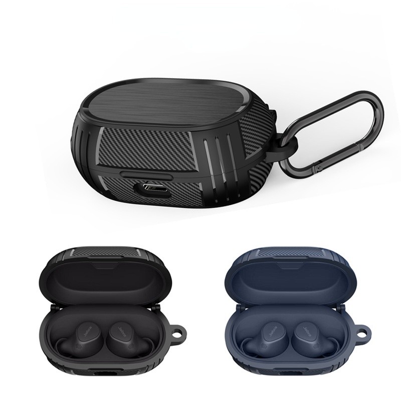Rugged Armor Kompatibel untuk Jabra Elite 7 Pro / Elite 7 Active / Elite 75T / Active 75t Case Cover