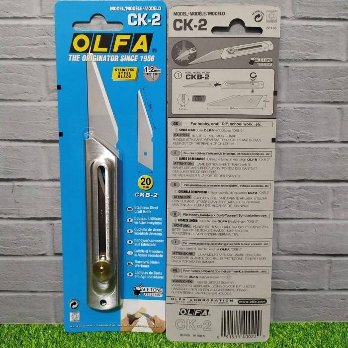 

LARIS -OLFA Pisau Kater CK 2 Pisau Cutter Craft Knife CK-2 - Kuning, Standar