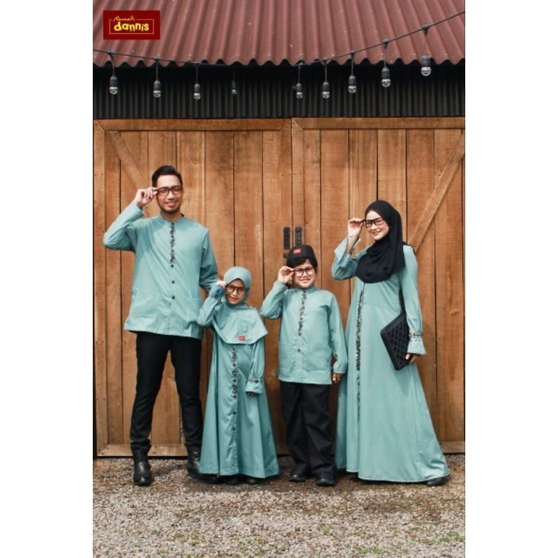 PROMO DANNIS Sarimbit Dannis Terbaru D' Cyra Gamis Jubah Koko Dewasa Ibu Ayah Dress Busana Muslim Fa