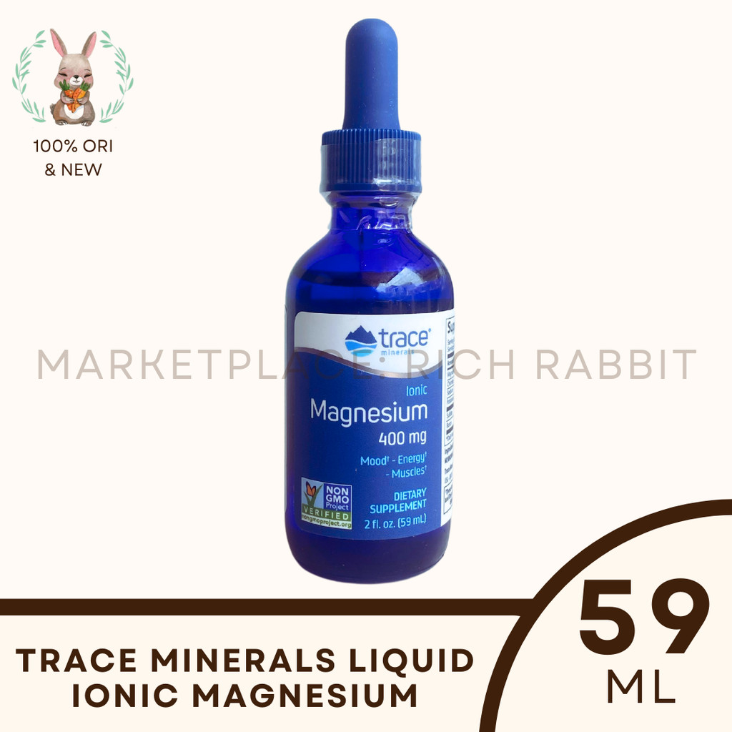 Trace Minerals Liquid Ionic Magnesium 59ml ORI Energy Production Mood Booster