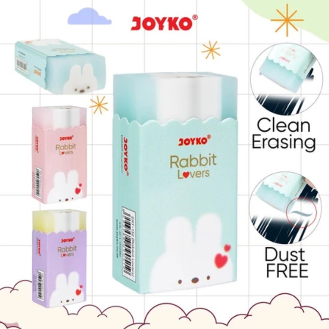 

Stip Eraser Penghapus Joyko ERT-132 Rabbit Lovers - Penghapus Pensil Kecil Motif Kelinci Lucu