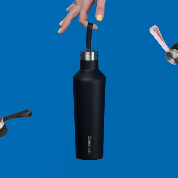 BEST -CORKCICLE Canteen Loop Cap Black - 9oz, 16oz, 25oz