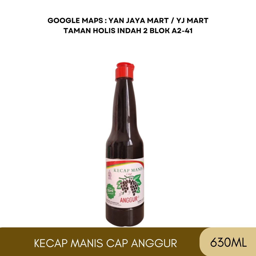 

Kecap Manis Cap Anggur / Senglie / Kecap Tulen / Botol Plastik / 630ml