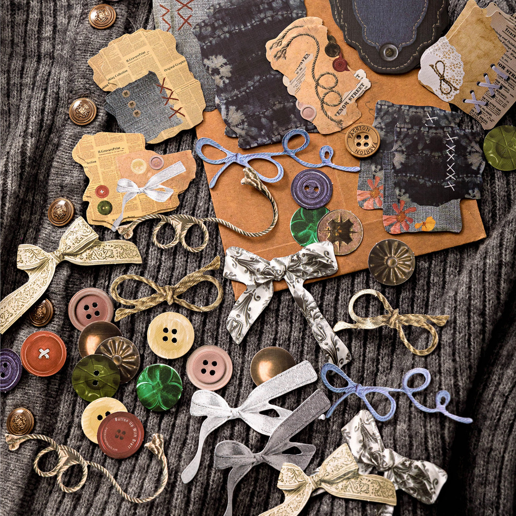 

50 pcs/Pack Vintage Hollow Out Sticker Hard Card For DIY Scrapbooking Material Diary Albumhandmade Junk Journal Supplies