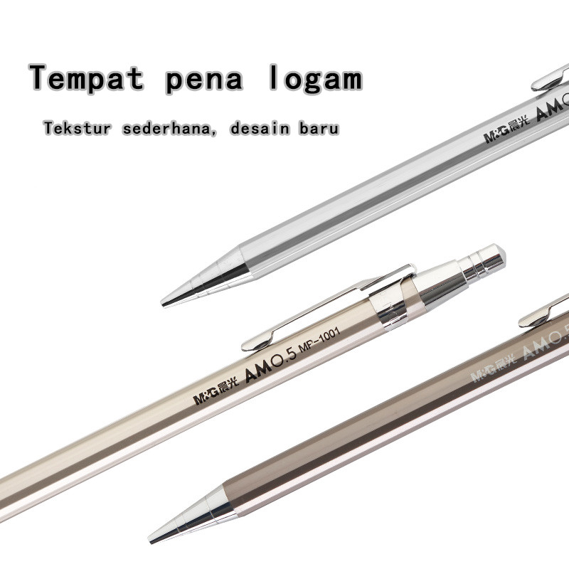 

Pensil otomatis serba logam/untuk pelajar/untuk penggunaan kantor/untuk ujian/pensil otomatis
