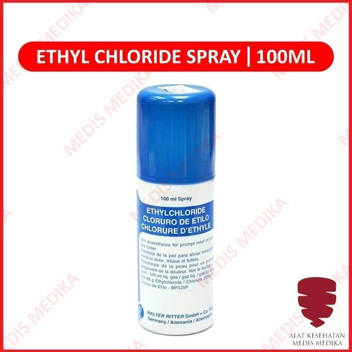 Ethyl Chloride Spray 100 ml Pereda Sakit Chlor Klor Etil Ethylchloride Medis