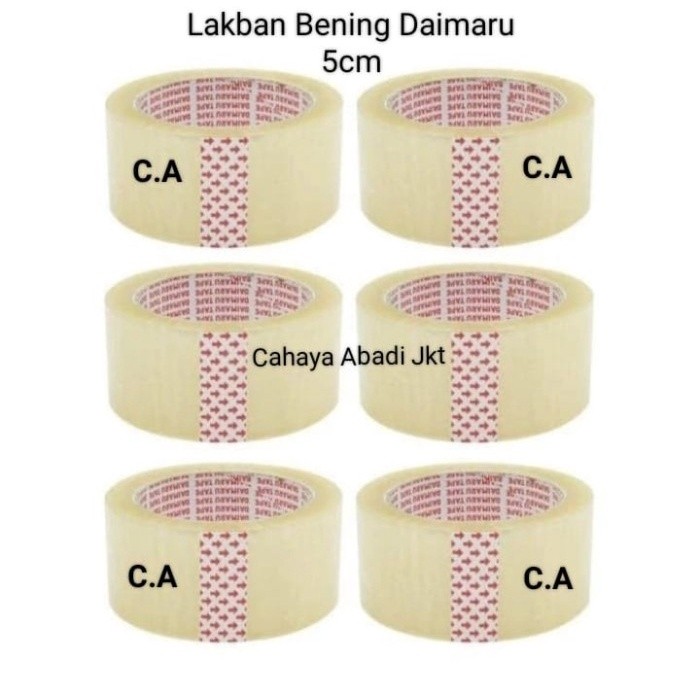 

LAKBAN BENING / ISOLASI TEBAL KUAT DAIMARU TAPE 2IN / 5CM