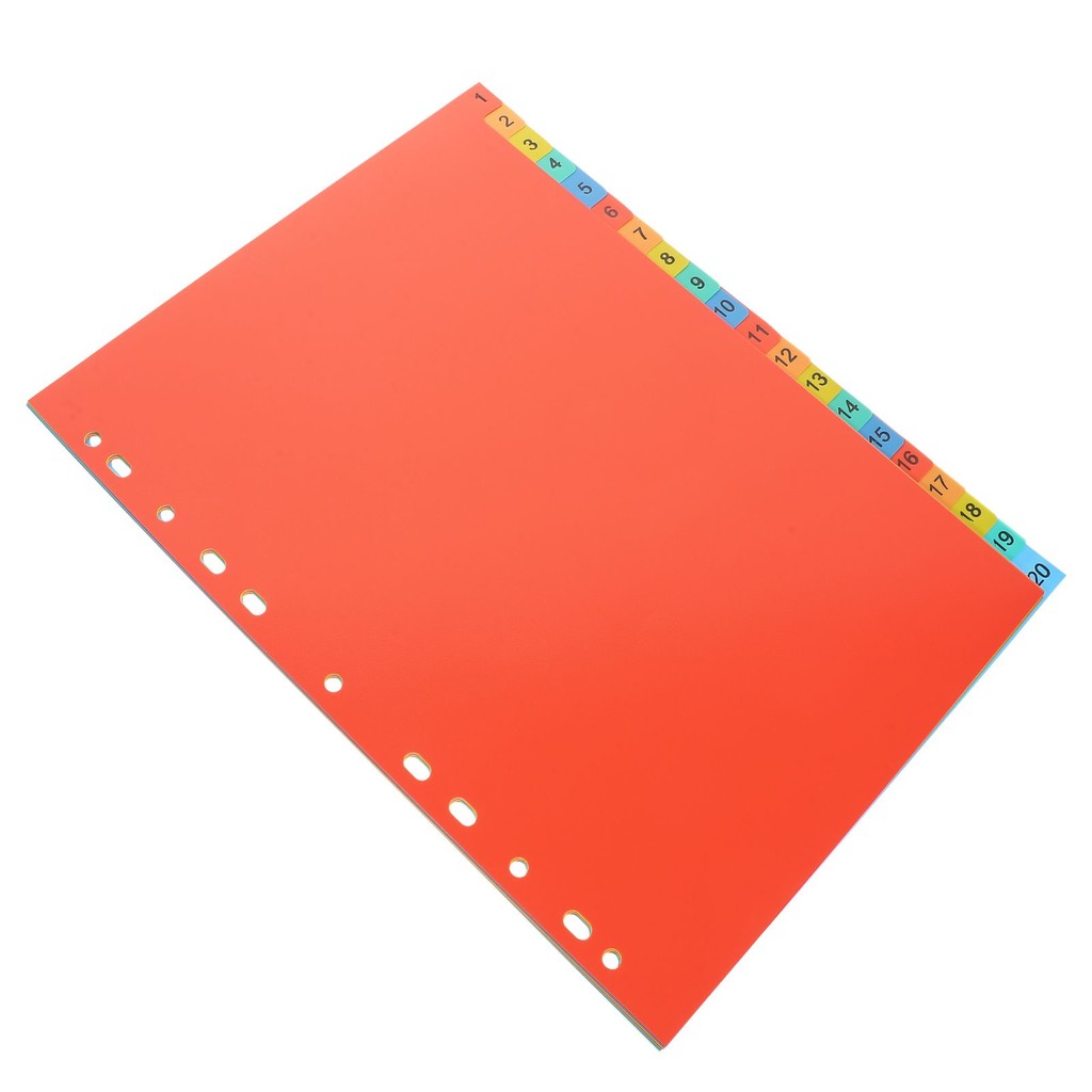 

Tabs A4/11 Hole Index Page Plastic Classification Loose-leaf Folder Paging Paper Spacer Color (level 31 Blank) Binders Divider